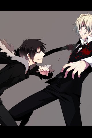 Обои кровь, парень, izaya orihara, дюрарара, шизуо хейваджима, изая орихара, blood, guy, durarara, shizuo heiwajima, of izaya orihara разрешение 2143x1400 Загрузить