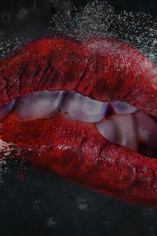 Обои закушенные губы, zameshannye lips разрешение 2560x1440 Загрузить