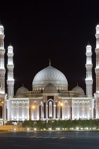 Обои город, мечеть, казахстан, астана, соборная мечеть _хазрет султан_, the city, mosque, kazakhstan, astana, mosque hazret sultan разрешение 2560x1600 Загрузить