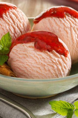 Обои мороженое, еда, клубника, ягоды, розовое, сорбет, ice cream, food, strawberry, berries, pink, sorbet разрешение 1920x1200 Загрузить
