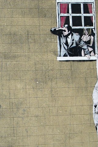 Обои ситуация, banksy, графитти, the situation, graffiti разрешение 2560x1600 Загрузить