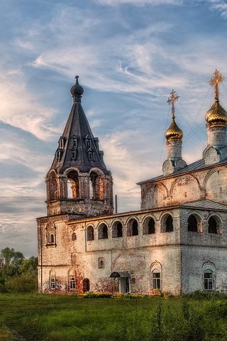 Обои храм христа спасителя, село борисоглеб, муромский р-он, the cathedral of christ the savior, the village of borisogleb, muromsky district разрешение 1920x1200 Загрузить