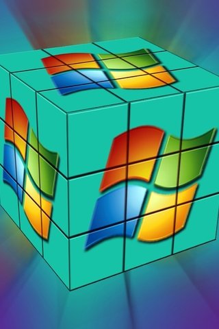 Обои windows кубик-рубика, windows cube-cube разрешение 1958x1567 Загрузить