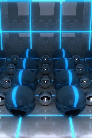 Обои неон, шары, шарики, квадраты, digital art обои, 3d картинки, шары фото, neon, balls, squares, digital art wallpaper, 3d pictures, balloon photo разрешение 1920x1200 Загрузить