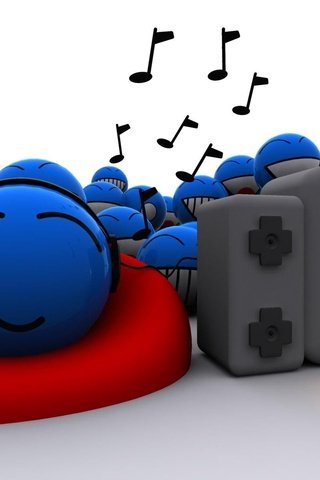 Обои синий, музыка, звук, красочный, яркий, меломаны, blue, music, sound, colorful, bright, audiophiles разрешение 1920x1200 Загрузить