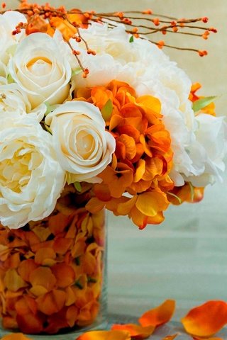 Обои цветы, букет, ваза, букетик, цветочки, вазочка, flowers, bouquet, vase, a bunch разрешение 1920x1200 Загрузить