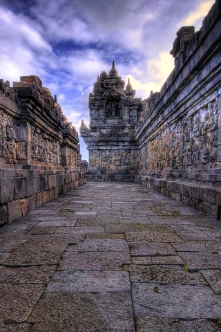 Обои небо, камбоджа, ангкор ват, храмовый комплекс, the sky, cambodia, angkor wat, the temple complex разрешение 1920x1154 Загрузить