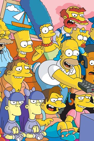 Обои симпсоны, гомер, гомер симпсон, спрингфилд, лиза, мардж, the simpsons, homer, homer simpson, springfield, lisa, marge разрешение 1920x1080 Загрузить