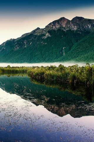 Обои вода, озеро, горы, природа, зелень, пейзаж, весна, water, lake, mountains, nature, greens, landscape, spring разрешение 1920x1200 Загрузить