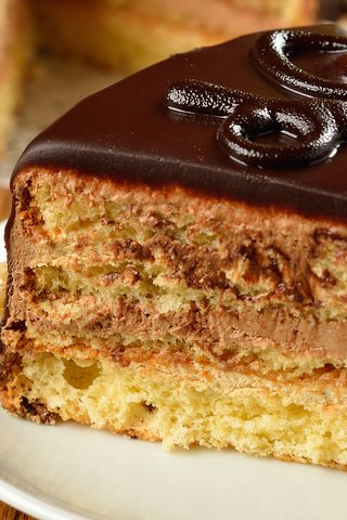 Обои сладкое, торт, кусочек, шоколадная глазурь, крем, sweet, cake, piece, chocolate glaze, cream разрешение 1920x1200 Загрузить