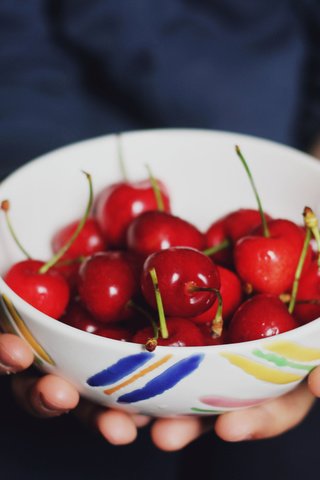 Обои черешня, ягоды, много, руки, тарелка, ладони, миска, cherry, berries, a lot, hands, plate, palm, bowl разрешение 5184x3456 Загрузить