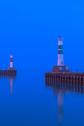 Обои вечер, море, маяк, бухта, the evening, sea, lighthouse, bay разрешение 2048x1407 Загрузить