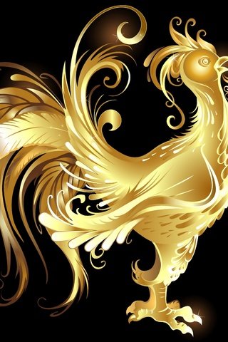 Обои фон, птица, петух, эолотой, background, bird, cock, a golden разрешение 6000x3989 Загрузить