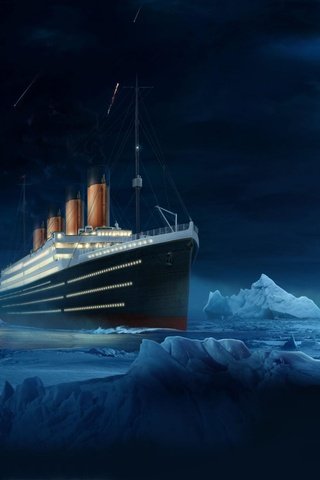 Обои графика, 3д, титаник, graphics, 3d, titanic разрешение 2560x1600 Загрузить