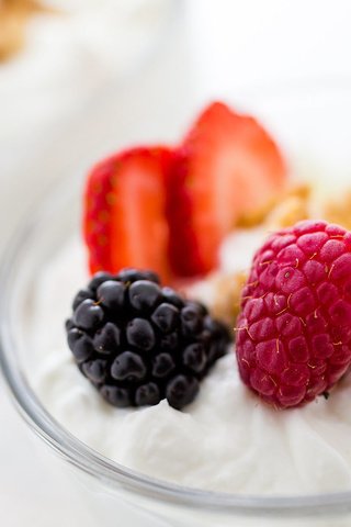 Обои ягоды, десерт, йогурт, berries, dessert, yogurt разрешение 1920x1200 Загрузить
