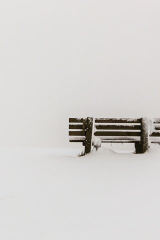 Обои снег, зима, скамья, метель, сугроб, snow, winter, bench, blizzard, the snow разрешение 2560x1600 Загрузить