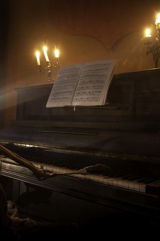 Обои музыка, пианино, скелет, music, piano, skeleton разрешение 1920x1200 Загрузить