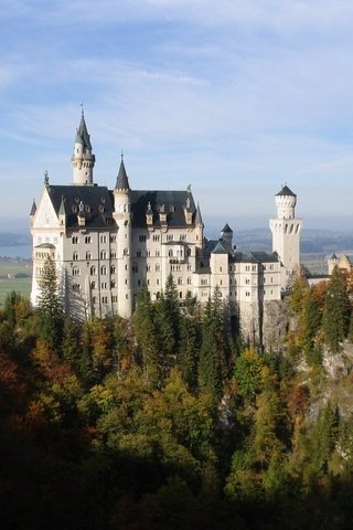 Обои пейзаж, замок, германия, нойшванштайн, замок нойшванштайн, landscape, castle, germany, neuschwanstein, neuschwanstein castle разрешение 1920x1440 Загрузить