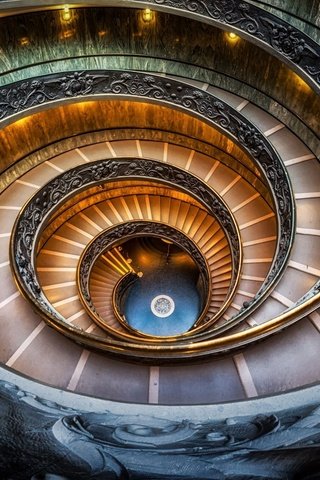 Обои лестница, италия, ватиканский музей, ladder, italy, the vatican museum разрешение 2048x1365 Загрузить