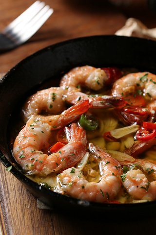 Обои соус, морепродукты, блюдо, креветки, креветка, sauce, seafood, dish, shrimp разрешение 2048x1365 Загрузить