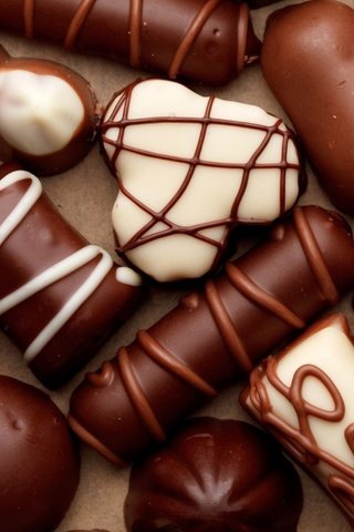 Обои конфеты, белый, шоколад, сладкое, темный, молочный, candy, white, chocolate, sweet, dark, milk разрешение 2560x1600 Загрузить