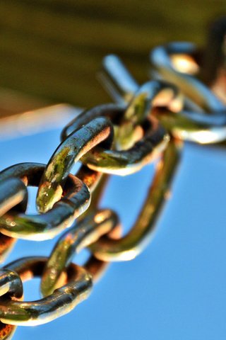 Обои металл, макро, цепь, metal, macro, chain разрешение 2175x1446 Загрузить