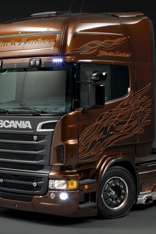 Обои тягач, scania trucks, 730 л.с., r730, black amber, р730, скания, tractor, 730 hp, scania разрешение 2560x1600 Загрузить