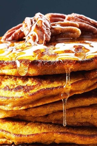 Обои орехи, сладкое, мед, блины, nuts, sweet, honey, pancakes разрешение 1920x1200 Загрузить