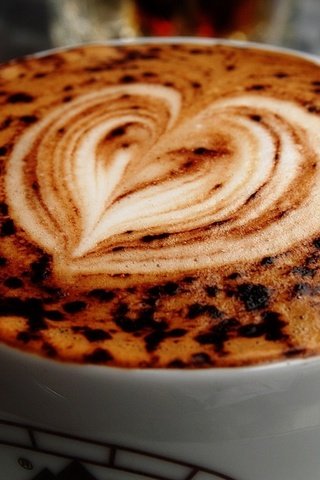 Обои кофе, сердце, чашка, капучино, пенка, coffee, heart, cup, cappuccino, foam разрешение 1920x1200 Загрузить