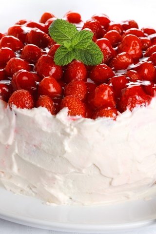 Обои крем для торта, клубника, сладкое, сливки, выпечка, торт, десерт, сироп, cream cake, strawberry, sweet, cream, cakes, cake, dessert, syrup разрешение 1920x1200 Загрузить