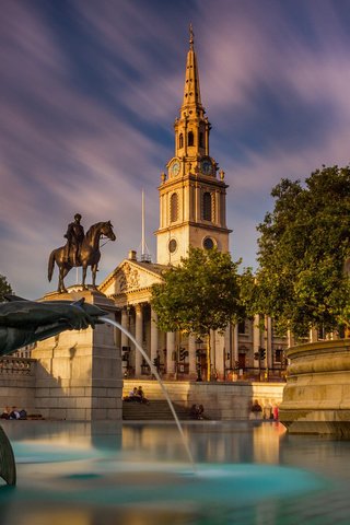 Обои лондон, фонтан, англия, статуя, трафальгарская площадь, london, fountain, england, statue, trafalgar square разрешение 1920x1200 Загрузить