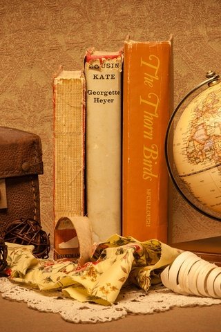 Обои книги, глобус, салфетка, чемодан, натюрморт, поделки, books, globe, napkin, suitcase, still life, diy разрешение 1920x1200 Загрузить