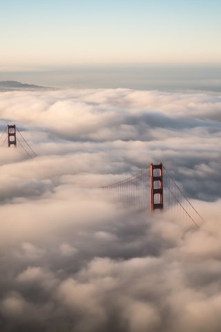 Обои облака, мост, америка, сша, золотые ворота, clouds, bridge, america, usa, golden gate разрешение 4754x3169 Загрузить