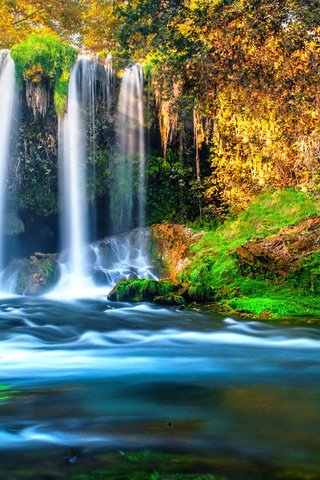 Обои река, природа, водопад, river, nature, waterfall разрешение 1920x1080 Загрузить