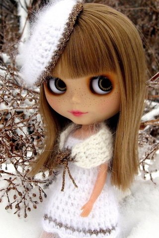 Обои глаза, снег, зима, большие, веснушки, куклы, 3д, eyes, snow, winter, large, freckles, doll, 3d разрешение 1920x1080 Загрузить