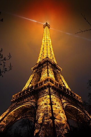 Обои башня, париж, франция, эйфелева башня, ночь небо, tower, paris, france, eiffel tower, the night sky разрешение 2048x1365 Загрузить