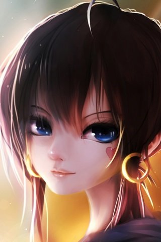 Обои арт, девушка, улыбка, сердечко, аниме, сережки, bai yemeng, pixiv fantasia, tian ling qian ye, art, girl, smile, heart, anime, earrings разрешение 1920x1672 Загрузить