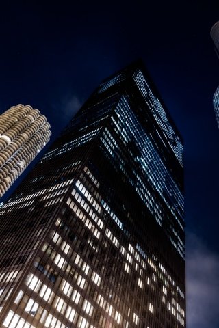 Обои ночь, огни, город, небоскребы, сша, чикаго, night, lights, the city, skyscrapers, usa, chicago разрешение 1920x1200 Загрузить