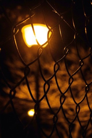 Обои свет, забор, сетка, фонарь, light, the fence, mesh, lantern разрешение 2048x1365 Загрузить