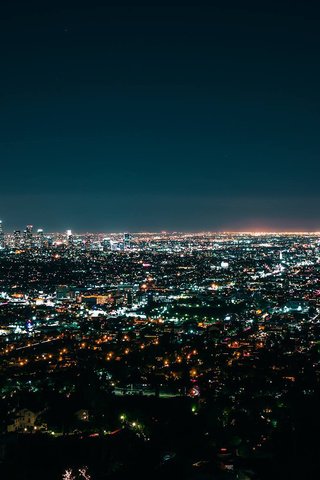 Обои ночь, огни, пейзаж, калифорния, лос-анджелес, night, lights, landscape, ca, los angeles разрешение 2048x1174 Загрузить