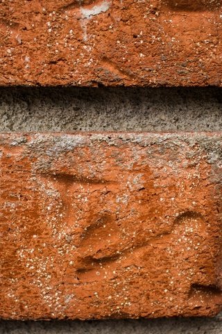 Обои стена, красный, кирпич, цемент, wall, red, brick, cement разрешение 2880x1620 Загрузить