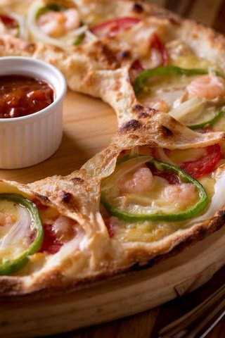 Обои овощи, соус, пицца, vegetables, sauce, pizza разрешение 2048x1285 Загрузить