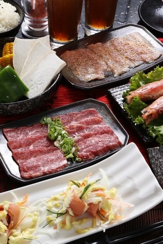 Обои морепродукты, японская кухня, бекон, блюда, seafood, japanese cuisine, bacon, meals разрешение 2400x1600 Загрузить