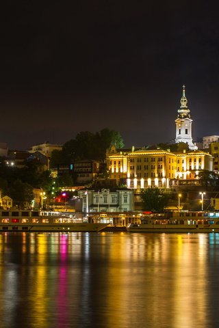 Обои ночь, огни, река, город, сербия, belgrade, night, lights, river, the city, serbia разрешение 3456x2304 Загрузить