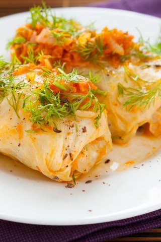 Обои зелень, капуста, cabbage roll, голубцы, greens, cabbage, cabbage rolls разрешение 2880x1921 Загрузить