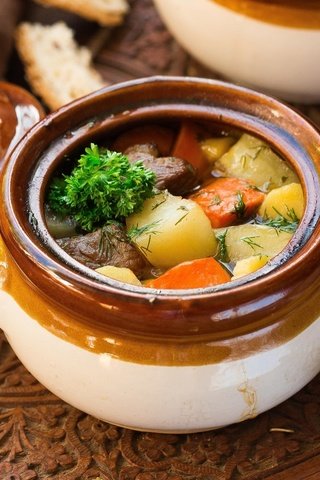 Обои овощи, жаркое, горшочек, vegetables, hot, pot разрешение 1920x1200 Загрузить