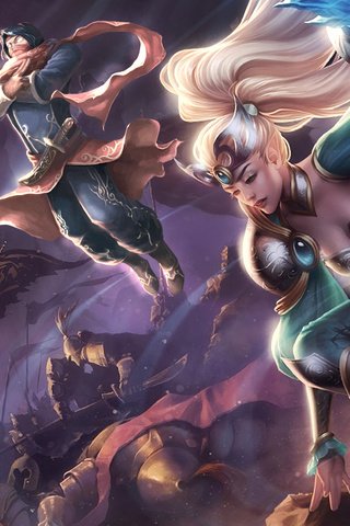 Обои арт, сражение, игра, посох, лига легенд, janna, malzahar, art, the battle, the game, staff, league of legends разрешение 1920x1080 Загрузить