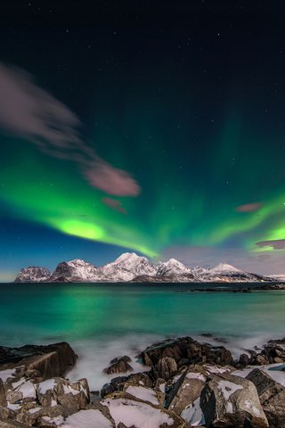 Обои пейзаж, северное сияние, aurora borealis, лофотенские остарова, landscape, northern lights, lofoten ostrava разрешение 2048x1363 Загрузить