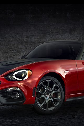 Обои abarth, fiat 124 spider, рошу, rosu разрешение 3000x1634 Загрузить