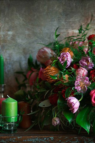 Обои свечи, букет, ананас, авокадо, candles, bouquet, pineapple, avocado разрешение 1920x1220 Загрузить